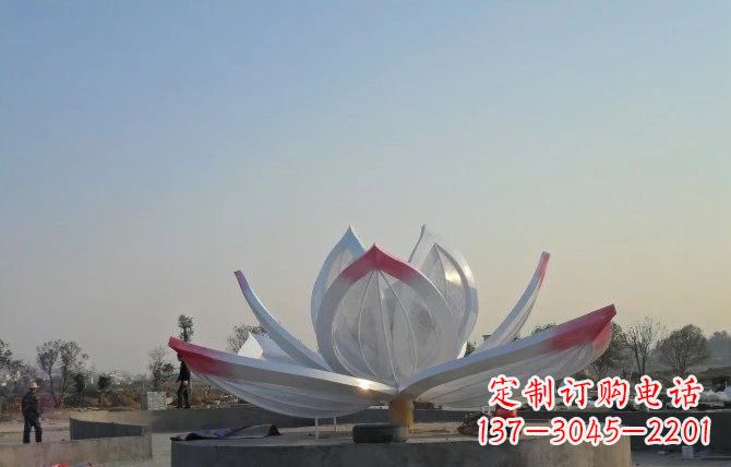 辽阳华丽的不锈钢莲花雕塑