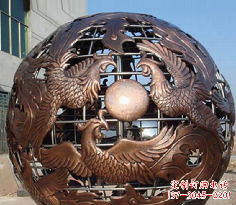 辽阳中领雕塑定制经典龙凤雕塑;