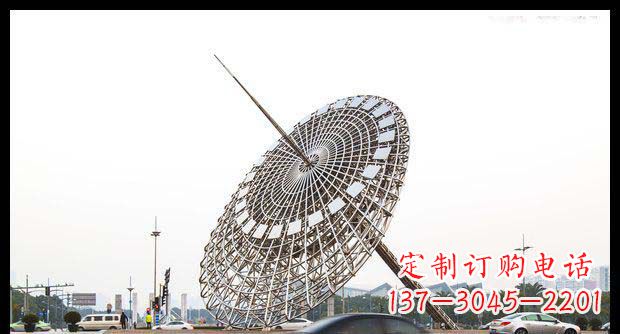 辽阳广场不锈钢日晷景观雕塑