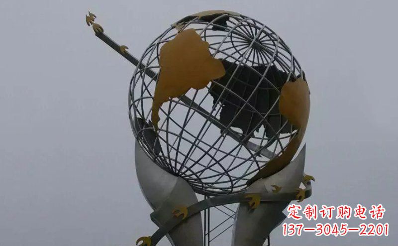 辽阳不锈钢大地手托雕塑