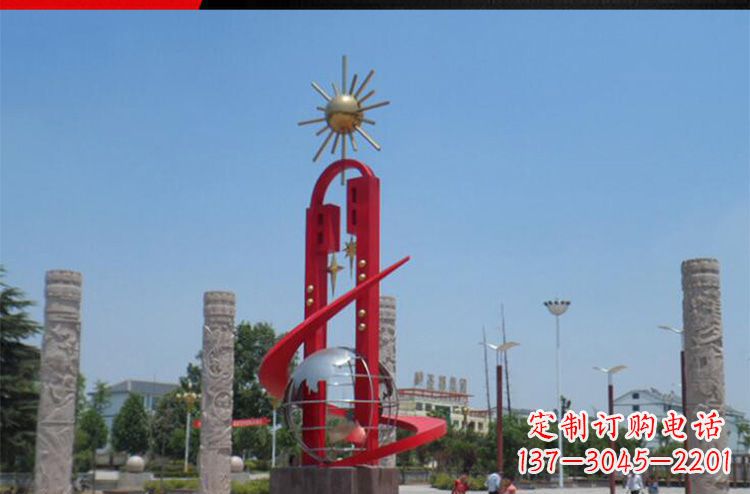 辽阳精美不锈钢太阳花雕塑