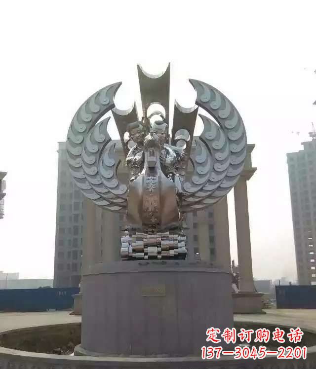 辽阳欣赏美丽的不锈钢凤凰雕塑