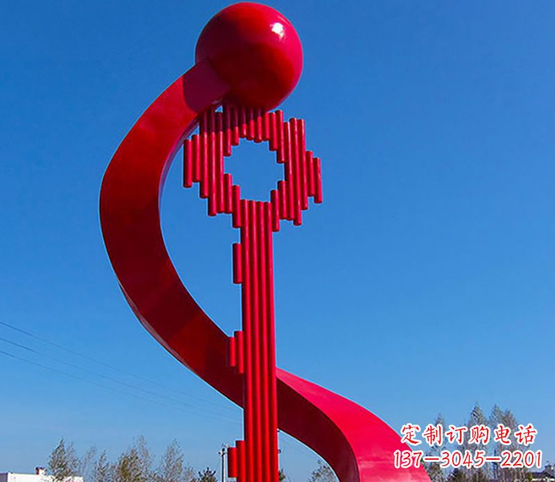 辽阳广场不锈钢钥匙景观雕塑