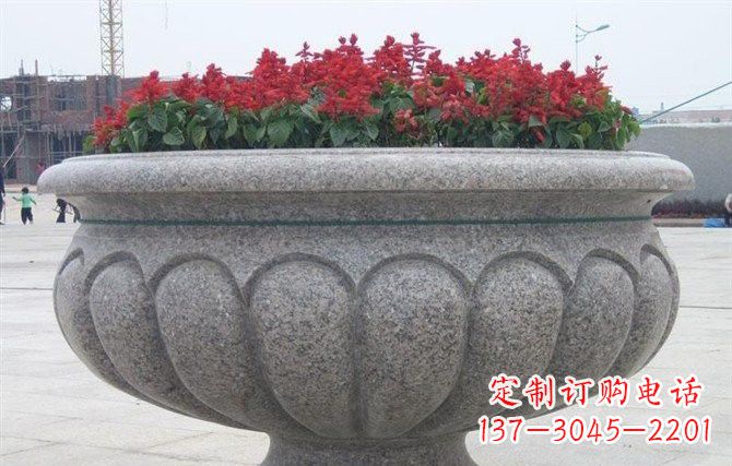 辽阳广场大理石花盆雕塑