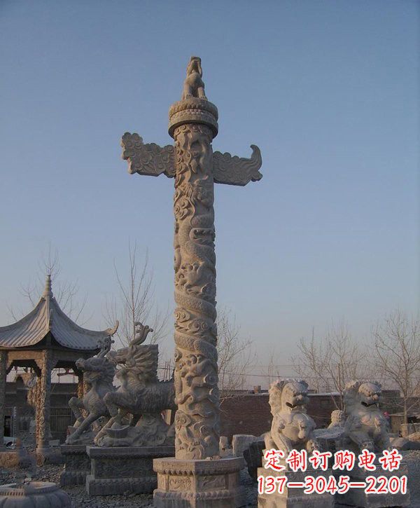 辽阳广场大理石华表雕塑
