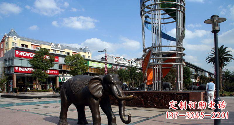 辽阳大象雕塑,倍受关注