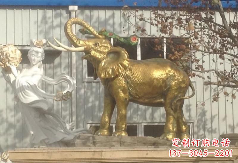 辽阳广场大象雕塑