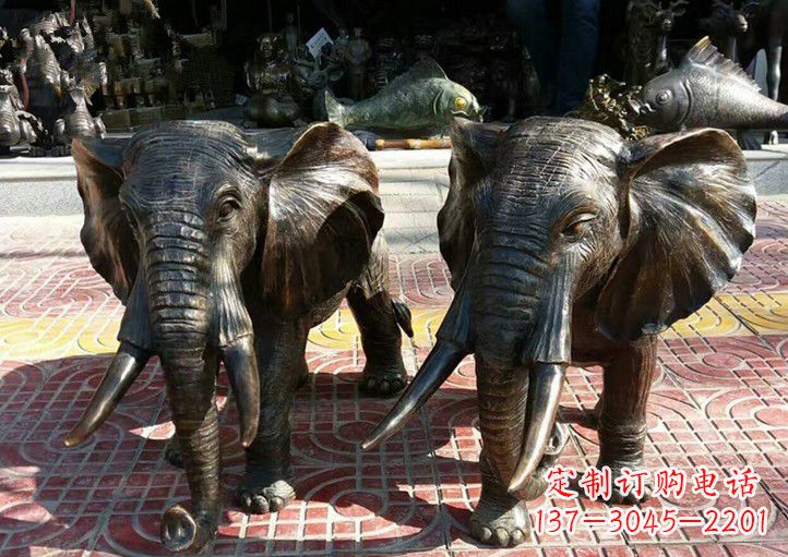 辽阳中领雕塑出品:专业定制铜大象雕塑