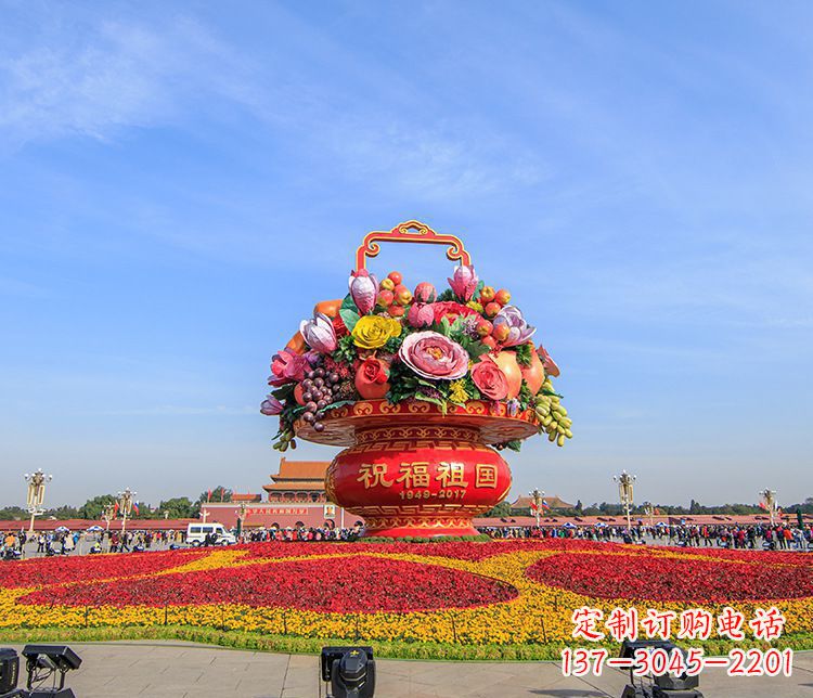 辽阳大型不锈钢花篮雕塑,艺术缔造美好景观
