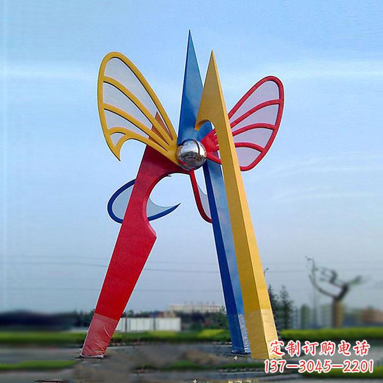 辽阳中领雕塑带您欣赏大型抽象蝴蝶雕塑
