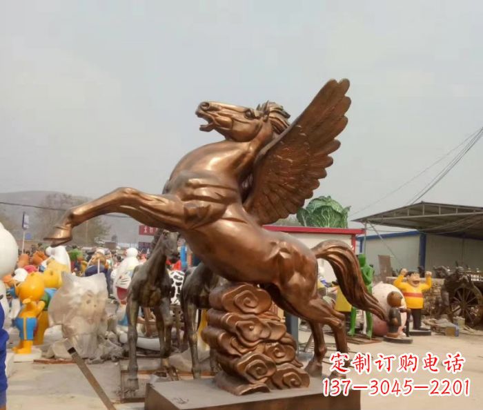 辽阳广场飞马铜雕