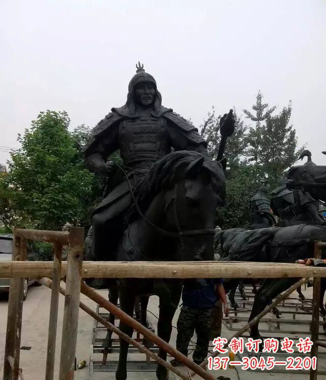 辽阳浪漫古将骑马铜雕,让您感受古代将军的风采!
