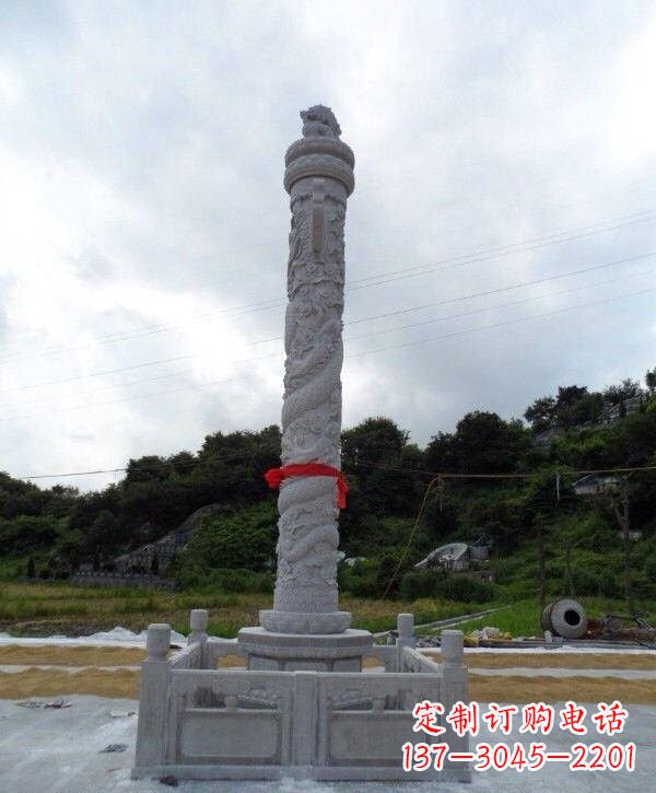 辽阳高质感汉白玉华表雕塑,让您的空间时尚更有品位