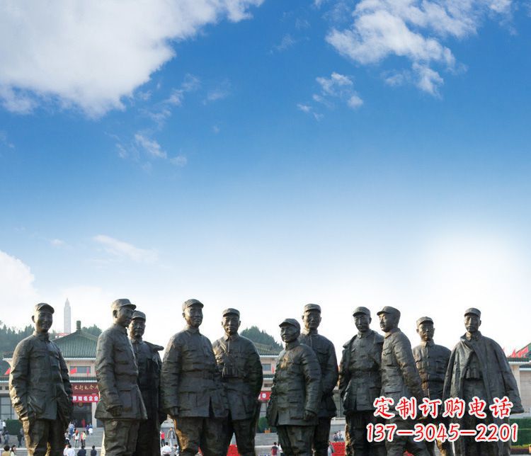 辽阳传承红军英雄,让时光永流传的红军人物石雕
