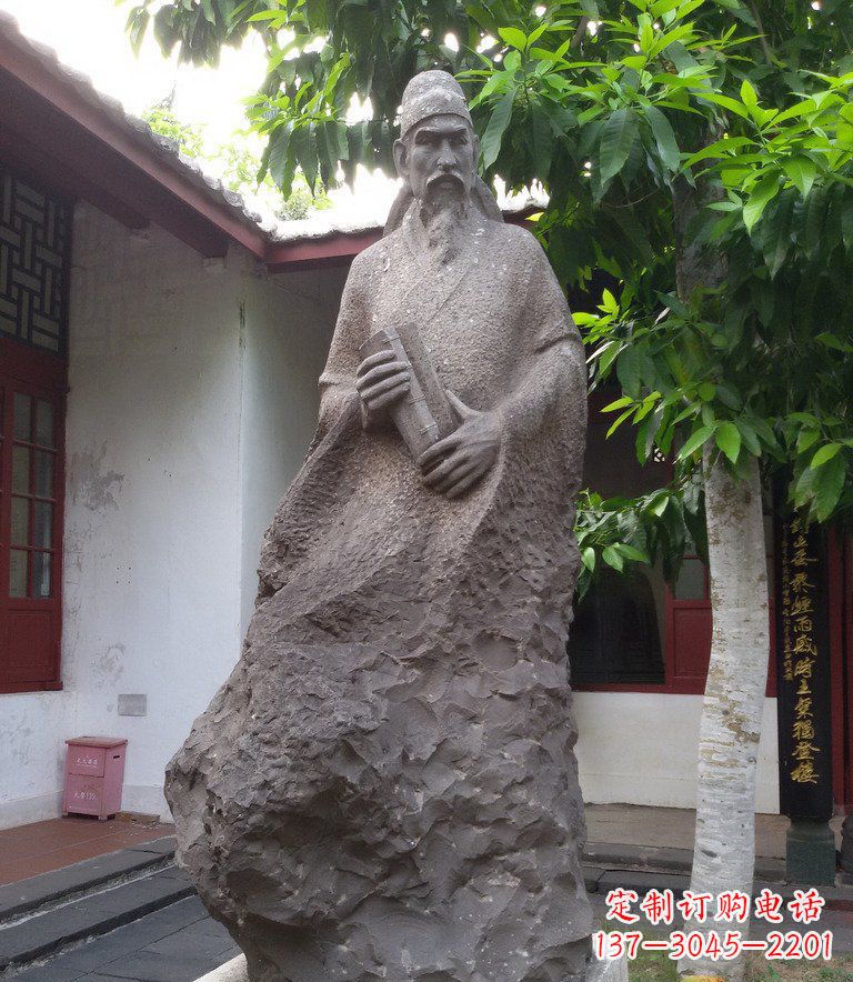 辽阳领先时代的名人铜雕
