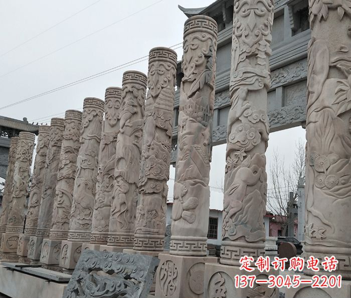 辽阳广场景观12生肖石柱
