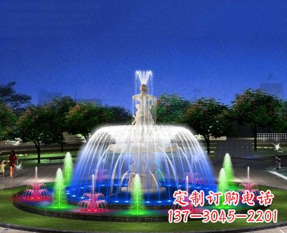 辽阳广场景观大型喷泉石雕 (2)
