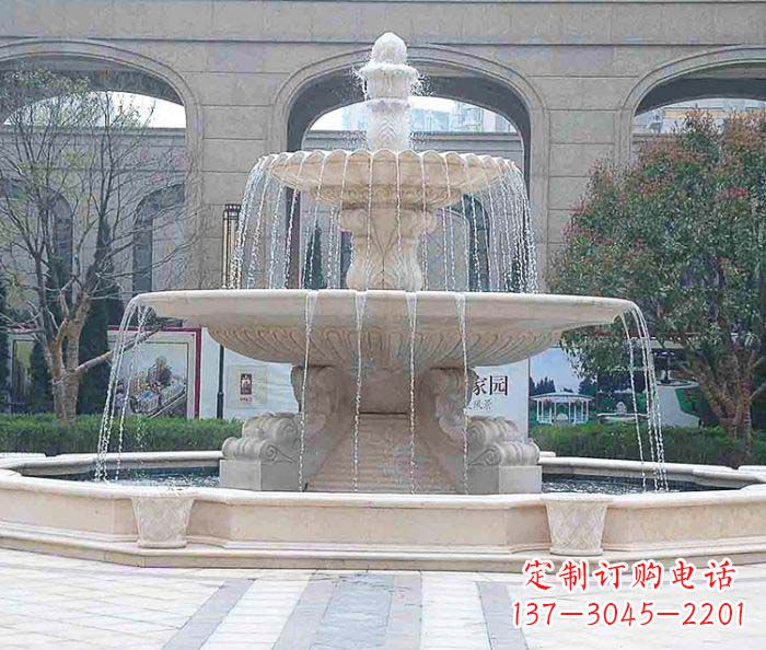 辽阳广场景观大型喷泉石雕