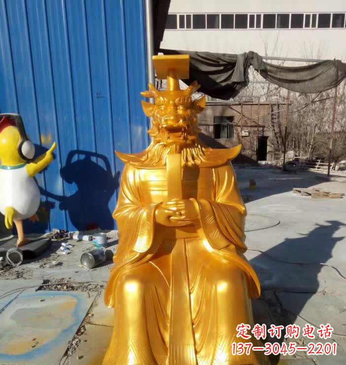 辽阳中领雕塑:精美龙王铜雕