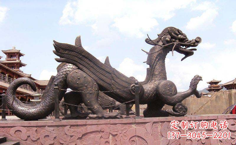 辽阳广场貔貅景观铜雕