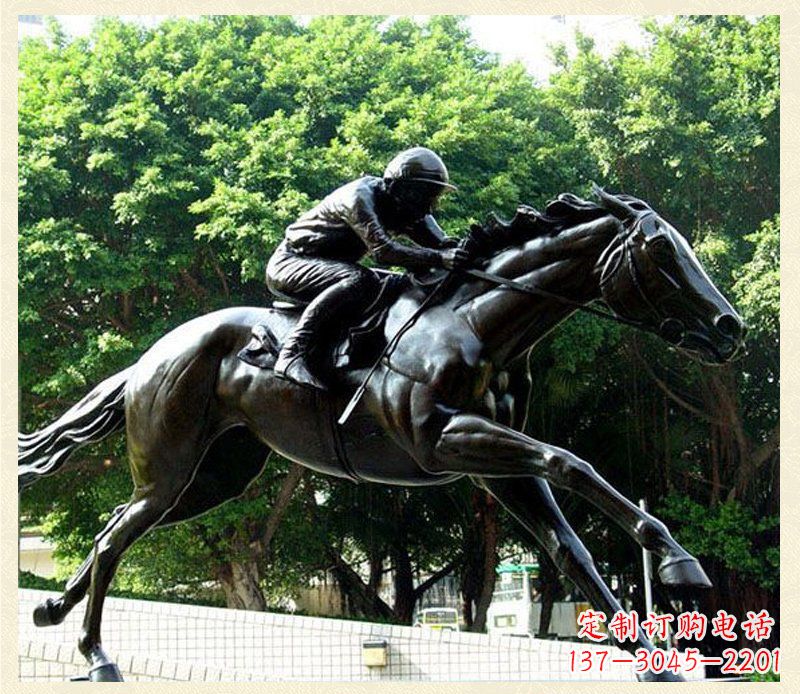 辽阳精致骑马铜雕,把自然艺术带入生活