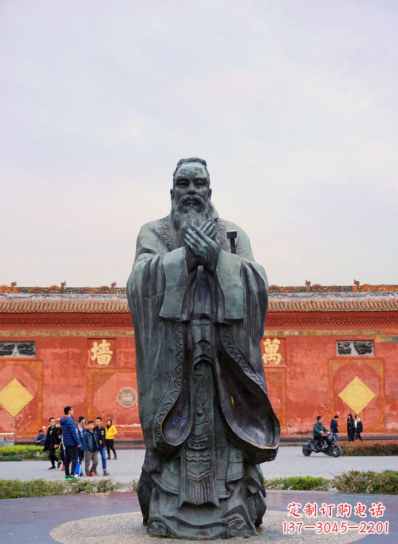 辽阳传承智慧,典藏精美青铜孔子雕塑