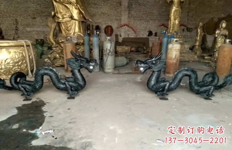 辽阳中领雕塑精美定制双龙戏珠雕塑