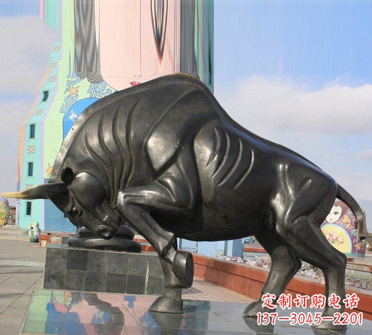 辽阳十二生肖牛铜雕,传承千年传统
