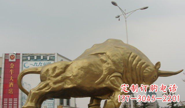辽阳拓荒牛铜雕塑-充满历史气息的精美雕塑