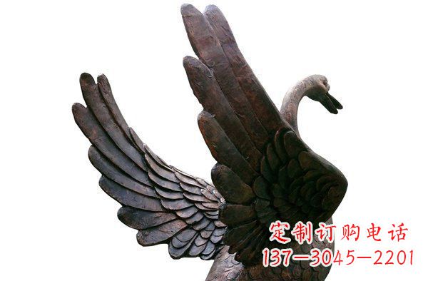 辽阳中领雕塑|优雅大气的铜雕天鹅