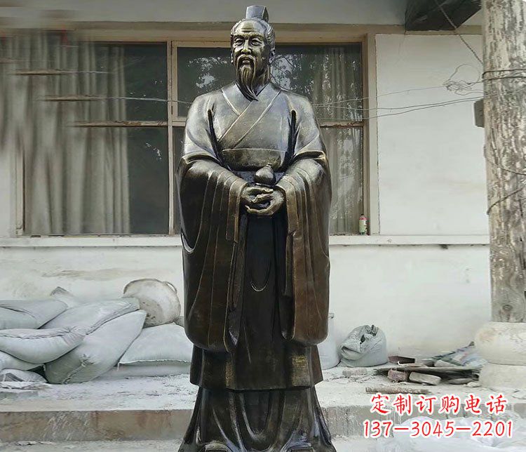 辽阳扁鹊人物铜雕塑，高雅栩栩如生