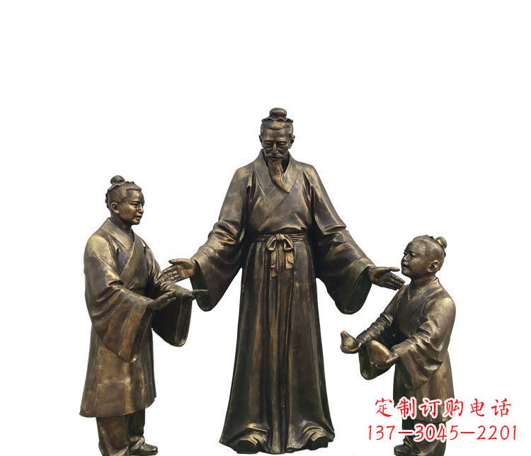 辽阳精美铜雕孔融雕塑,温柔释放你的情怀