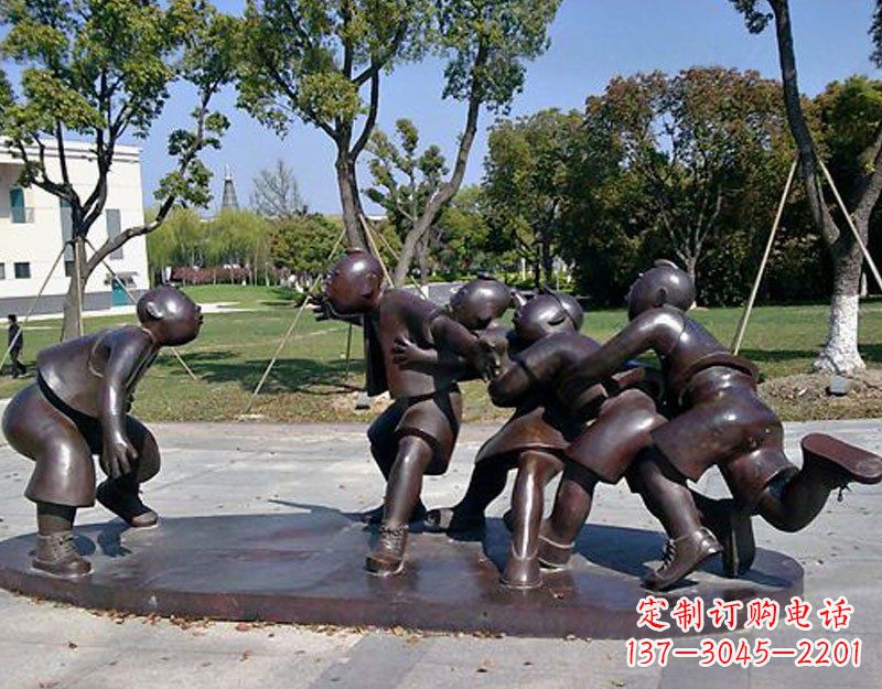辽阳中领雕塑老鹰抓小鸡铜雕塑