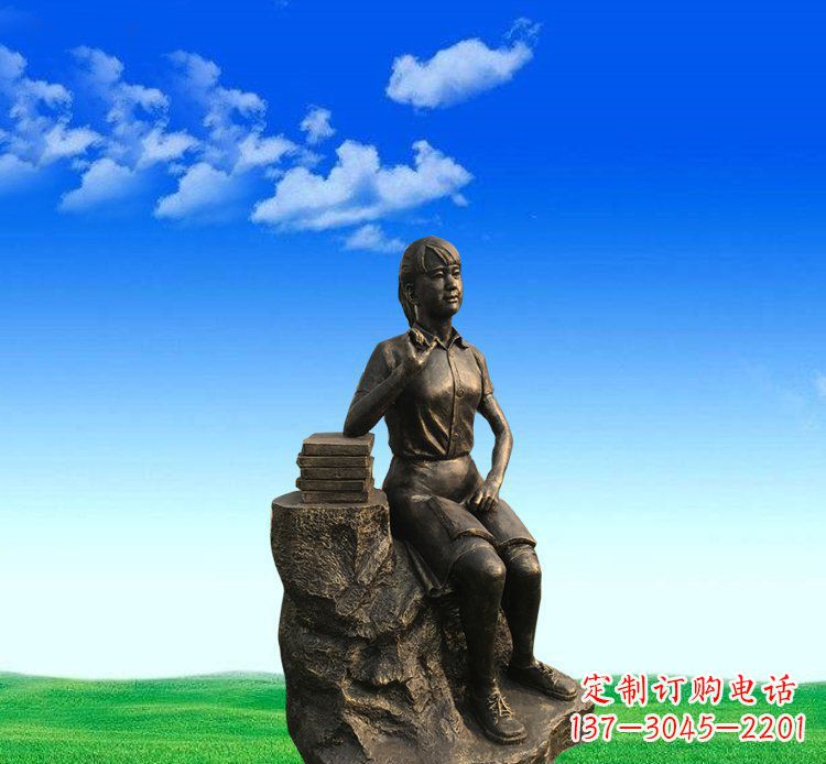 辽阳展现美丽的美女雕塑