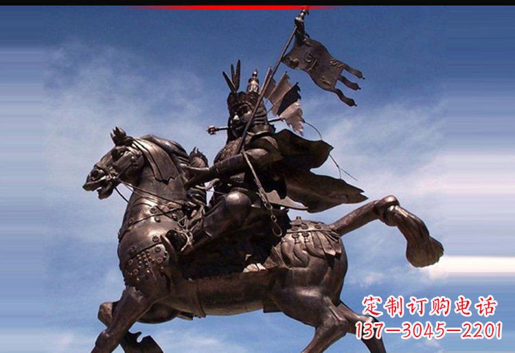 辽阳风靡全国的将军人物铜雕塑