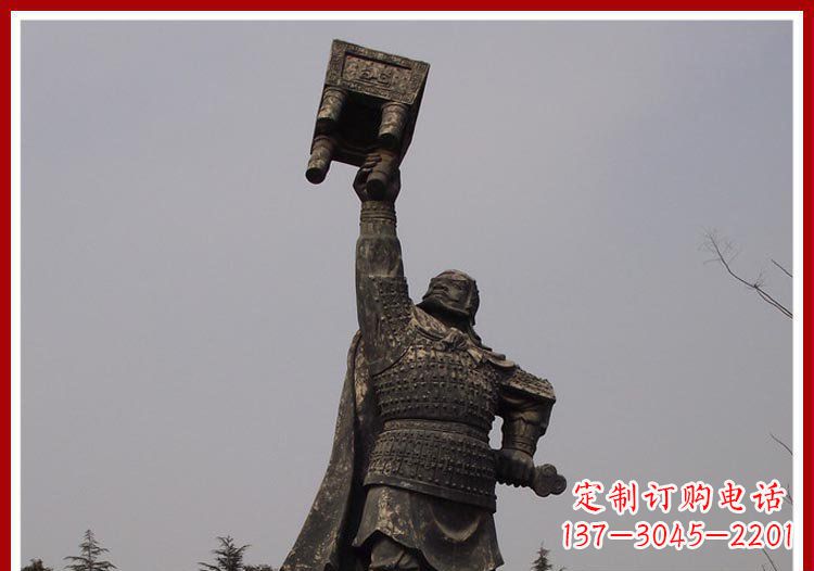 辽阳铜雕威武将军雕塑，雕刻极致端庄风采