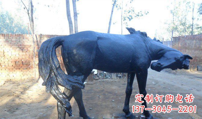 辽阳广场铜马动物铜雕