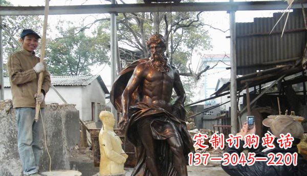 辽阳优雅而强大的男人雕塑