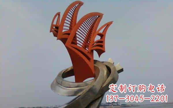 辽阳定制不锈钢帆船雕塑