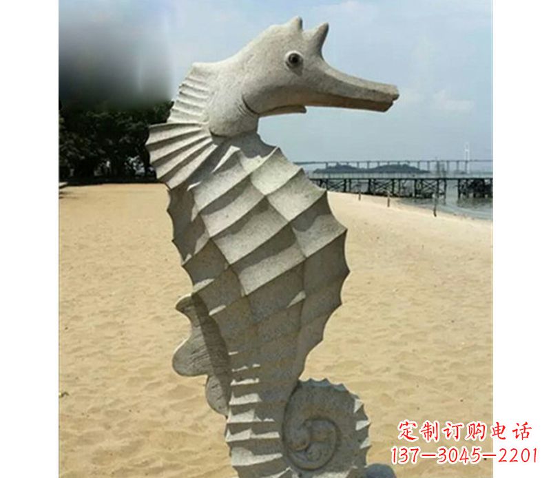 辽阳海马雕塑,海边景观装饰精美雕刻