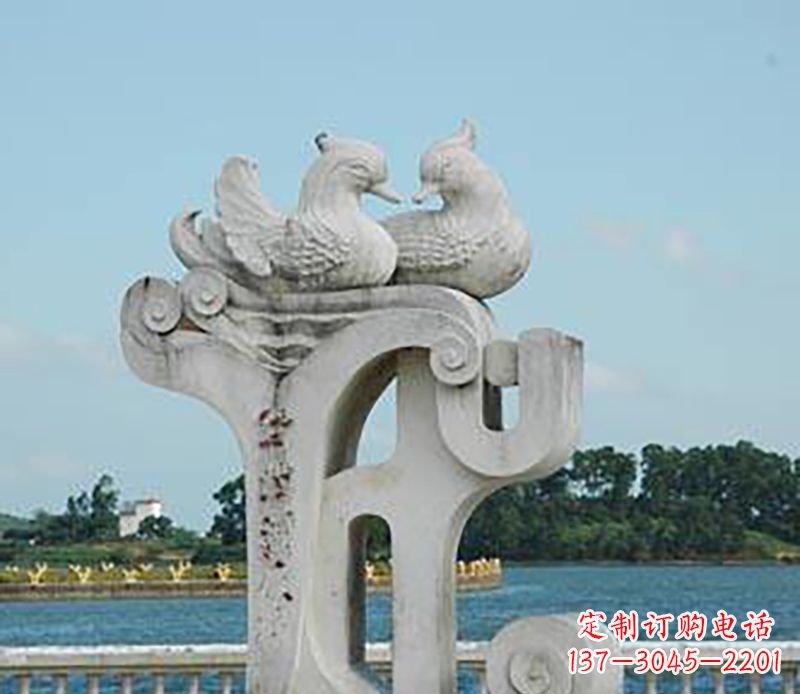 辽阳海边石雕鸳鸯景观是由中领雕塑提供的一种非…