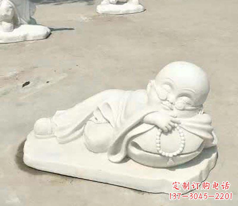 辽阳传统尊贵,别具一格的汉白玉小和尚雕塑