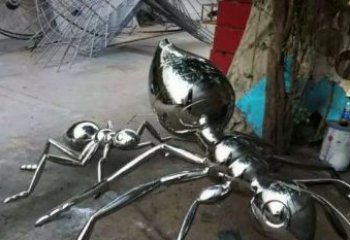 辽阳中领雕塑|不锈钢蚂蚁雕塑