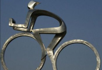 辽阳不锈钢骑自行车雕塑