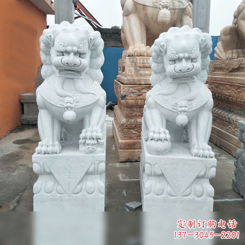 辽阳汉白玉北京小狮子
