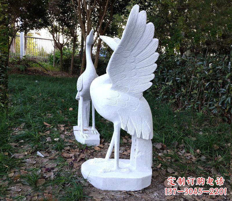 辽阳艺术级典雅的丹顶鹤雕塑