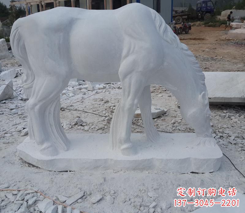 辽阳汉白玉动物马