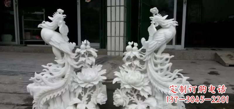 辽阳中领雕塑汉白玉凤凰雕塑