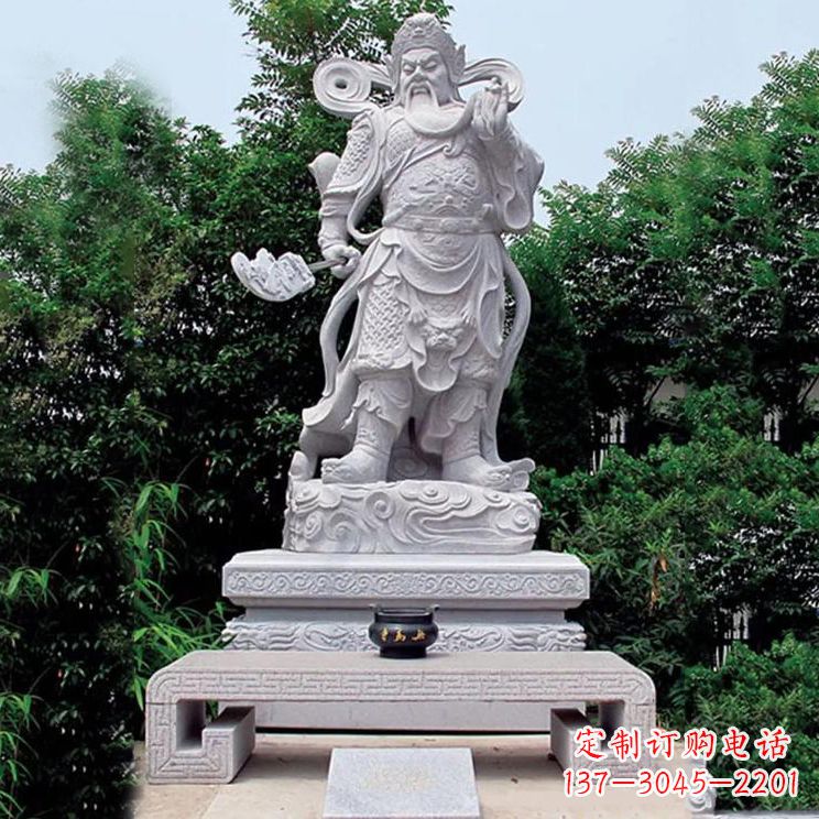 辽阳汉白玉关公神像