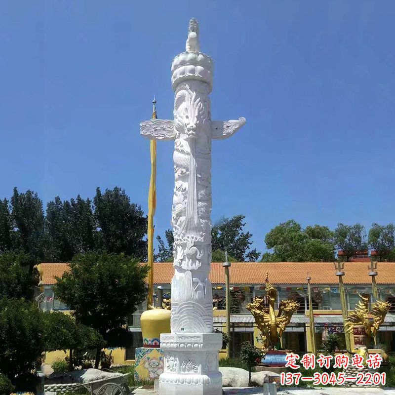 辽阳来自华夏的经典之作——汉白玉华表柱